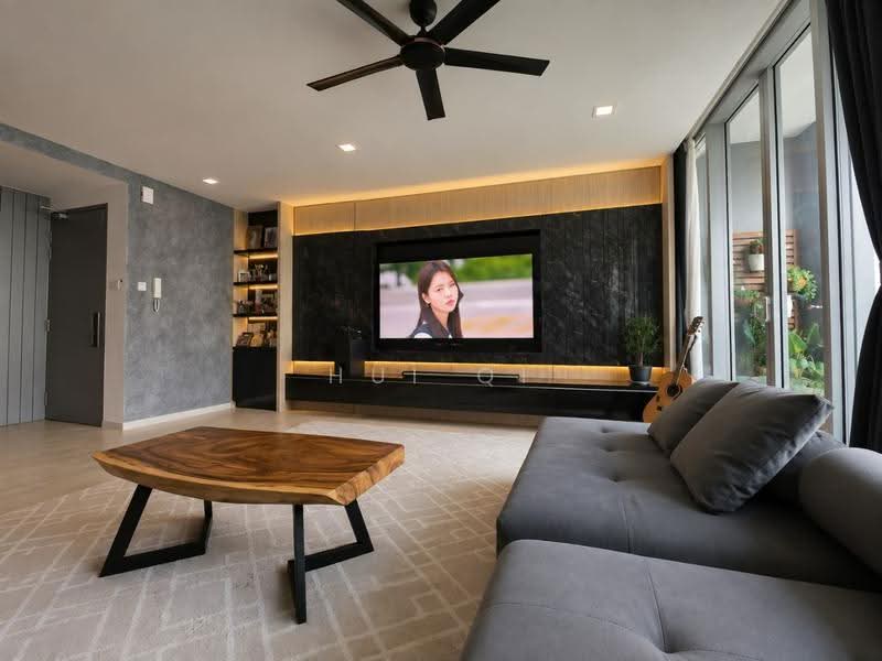 Kondominium untuk Disewa di Lakefront Residence - Hui Qi - Living Room - PropertyGuru.com.my