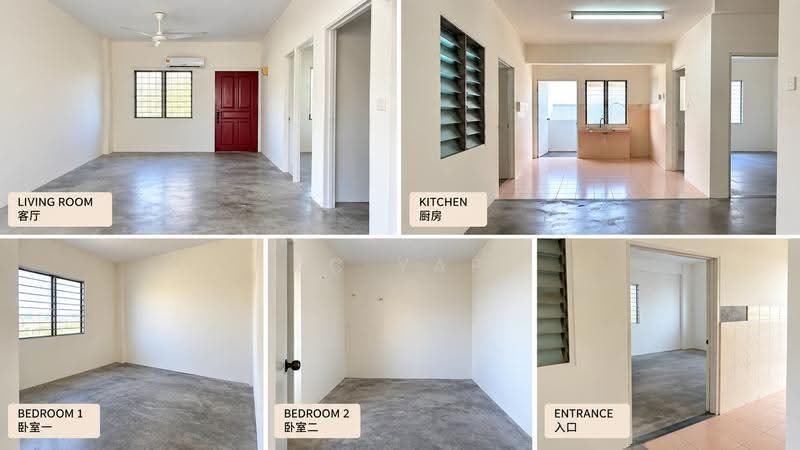 Pangsapuri untuk Dijual di Pandan Ria (Block A & B) - KC Yap - Living Room - PropertyGuru.com.my