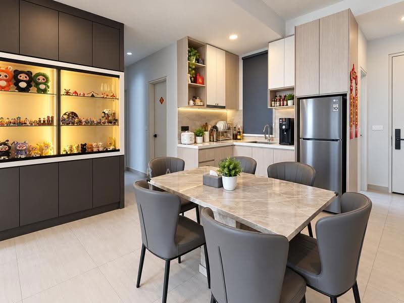 Service Residence for Rent at SUNSURIA FORUM SERVICED APARTMENT - Rachel Too - Dining Room - PropertyGuru.com.my