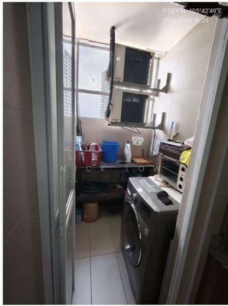Service Residence for Rent at D'Secret Garden (Pangsapuri Kempas Indah) - Nick Low - Balcony - PropertyGuru.com.my