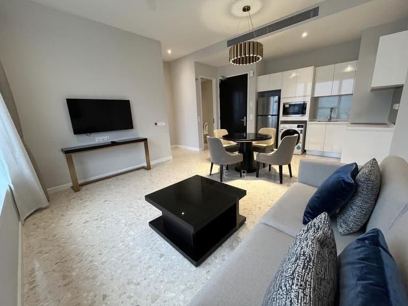 Service Residence for Rent at Pavilion Ceylon Hill - Harper Tan - Living Room - PropertyGuru.com.my