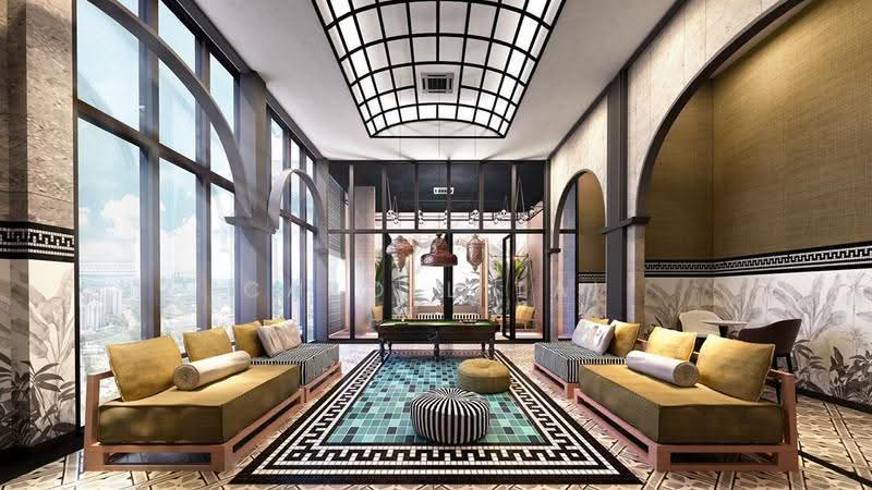 Kediaman Servis untuk Dijual di The Fiddlewoodz @ KL Metropolis - Caroll Tai - Living Room - PropertyGuru.com.my