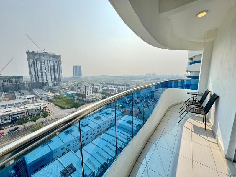 Kediaman Servis untuk Disewa di The Wave Residence - Nick Yaw - Balcony - PropertyGuru.com.my