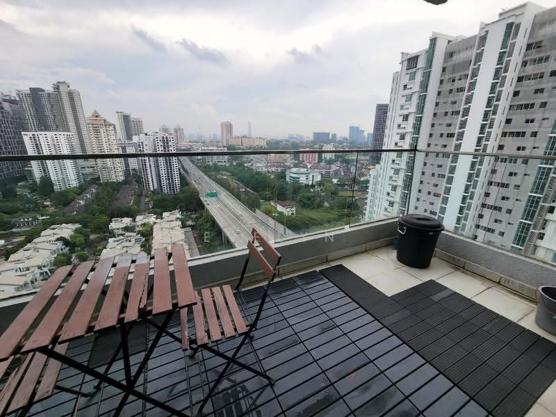 Service Residence for Rent at Gateway Kiaramas Residences - Evelyn Seah - Balcony - PropertyGuru.com.my