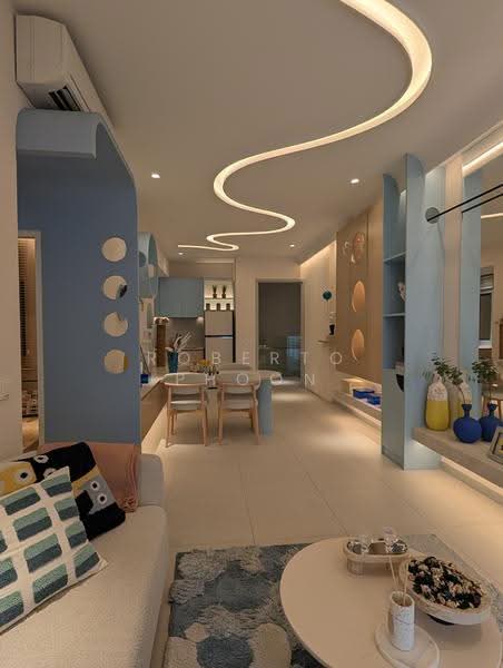 Kediaman Servis untuk Dijual di Stellaris @ Riana Dutamas - Roberto Phoon - Living Room - PropertyGuru.com.my