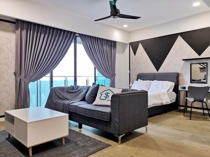 Service Residence for Sale at Ooak Serviced Apartments @ Kiara 163 - Zac Zairi - Living Room - PropertyGuru.com.my