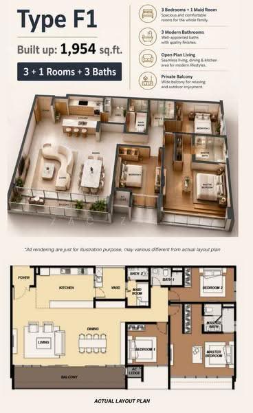 Service Residence for Sale at Cubic Botanical - Zac Zairi - PropertyGuru.com.my