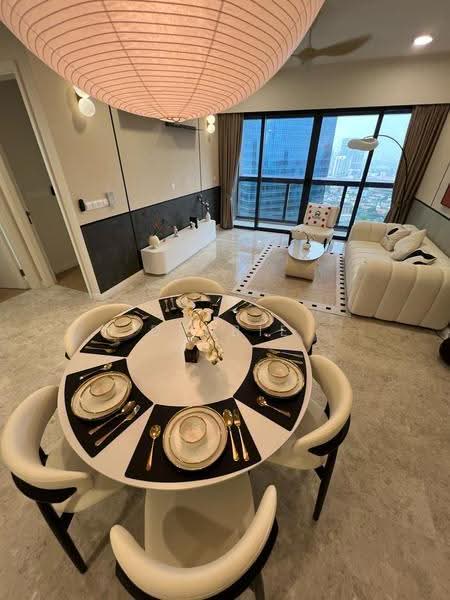 Kediaman Servis untuk Disewa di TRX Residences - Debbie Wong - Living Room - PropertyGuru.com.my