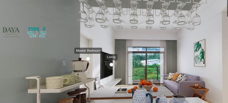Condominium for Sale at Residensi Daya - Shenty Tan - Living Room - PropertyGuru.com.my