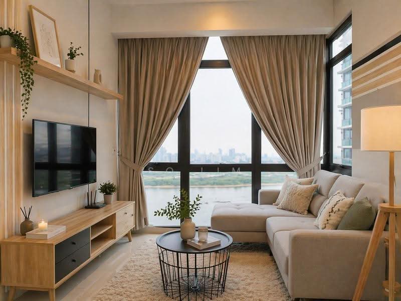 Service Residence for Rent at Wave @ Marina Cove - Sq Lim - Living Room - PropertyGuru.com.my