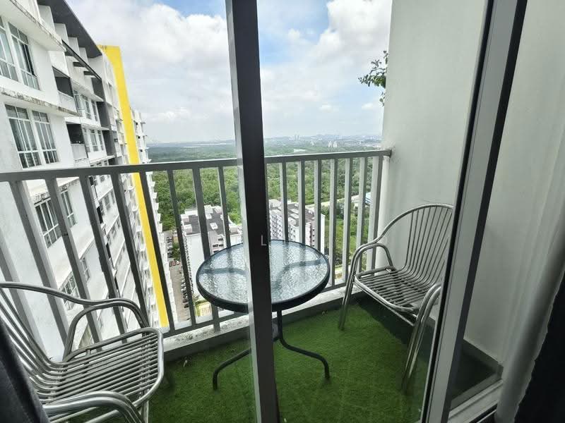 Service Residence for Rent at Twin Danga Residence - Sherlin To - Balcony - PropertyGuru.com.my