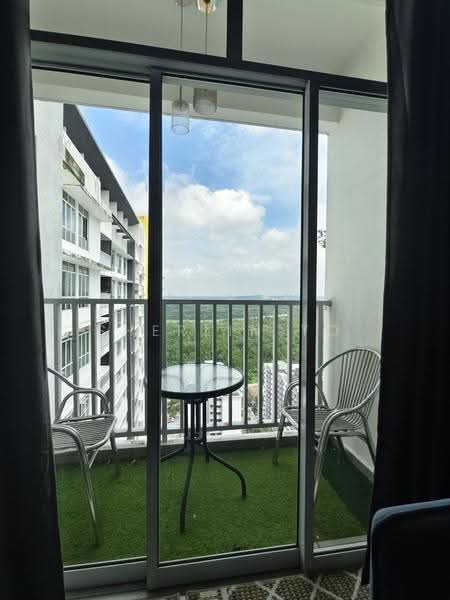 Service Residence for Rent at Twin Danga Residence - Sherlin To - Balcony - PropertyGuru.com.my