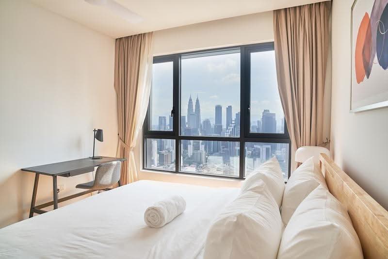 Kediaman Servis untuk Disewa di Mitsui Serviced Suites - Annie Chong - Bedroom - PropertyGuru.com.my