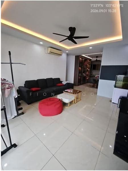 Kediaman Servis untuk Disewa di D'Secret Garden (Pangsapuri Kempas Indah) - Fion Choo - Living Room - PropertyGuru.com.my