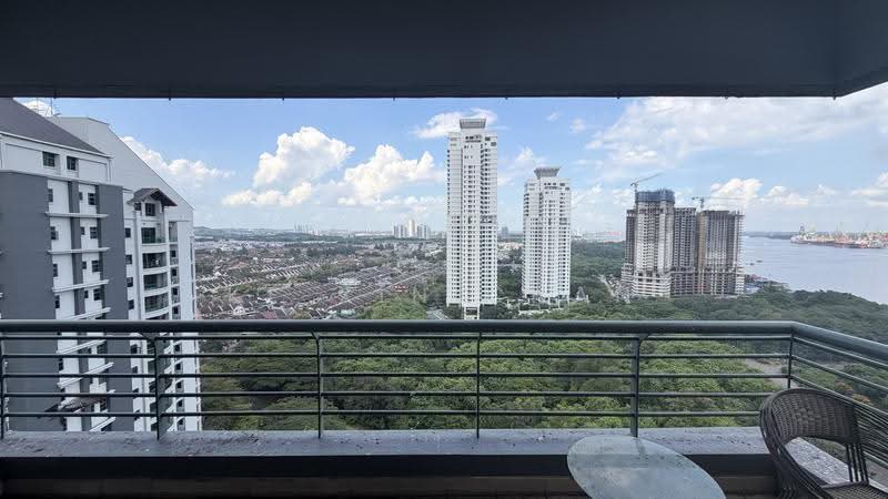Kondominium untuk Dijual di The Straits View Condominium - Ke Xin Chan - Balcony - PropertyGuru.com.my