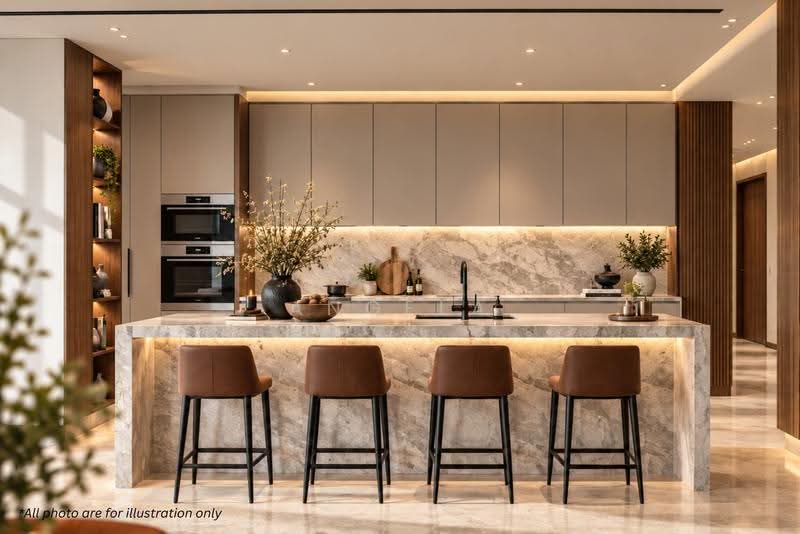 Kediaman Servis untuk Dijual di The Ritz-Carlton Residences - Angela Lee - Kitchen - PropertyGuru.com.my
