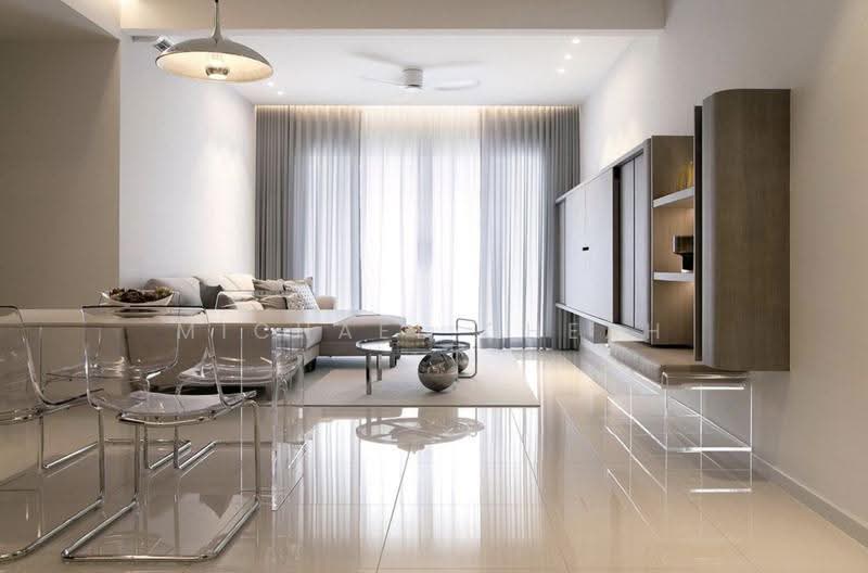 Service Residence for Sale at Megah Rise - Michael Cheah - Living Room - PropertyGuru.com.my