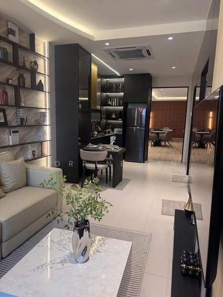 Kediaman Servis untuk Dijual di The Address @ Maxim Pelangi - Corrine Tan - Living Room - PropertyGuru.com.my