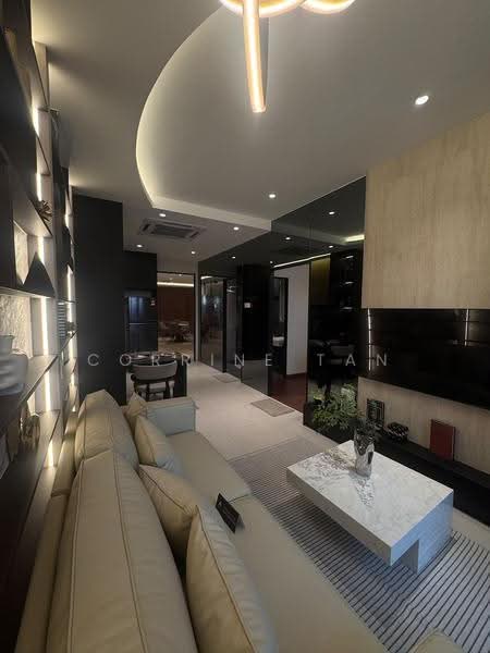 Kediaman Servis untuk Dijual di The Address @ Maxim Pelangi - Corrine Tan - Living Room - PropertyGuru.com.my