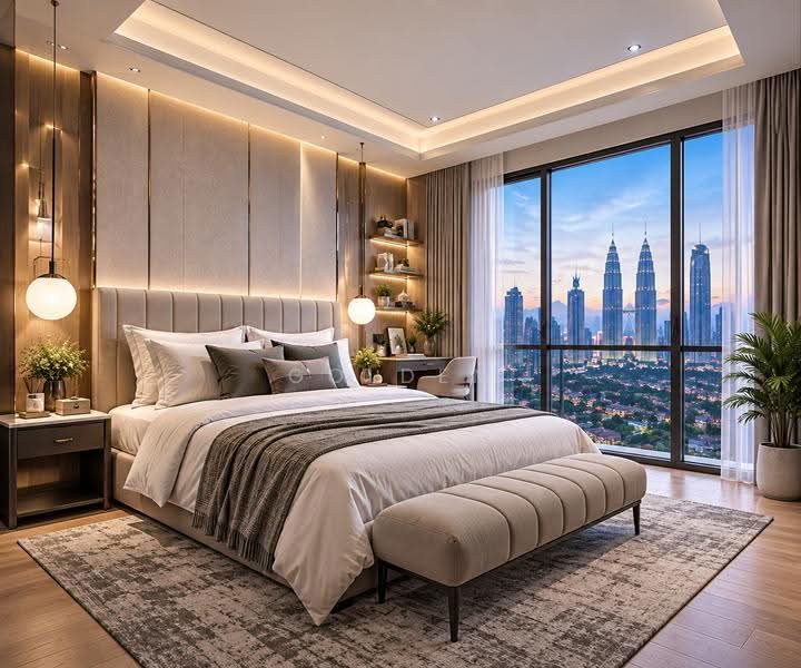 Kediaman Servis untuk Dijual di The Park Sky Residence - Golden Leong - Bedroom - PropertyGuru.com.my