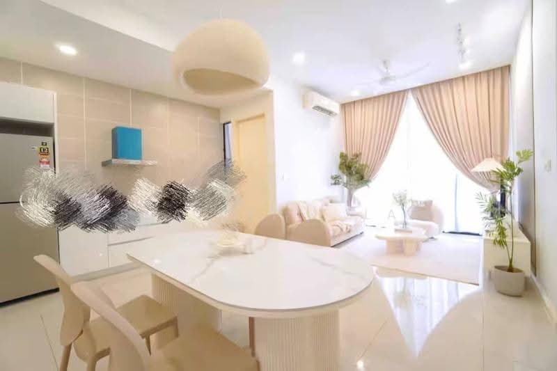 Kediaman Servis untuk Disewa di D'Pristine - Scarlette Lai - Living Room - PropertyGuru.com.my