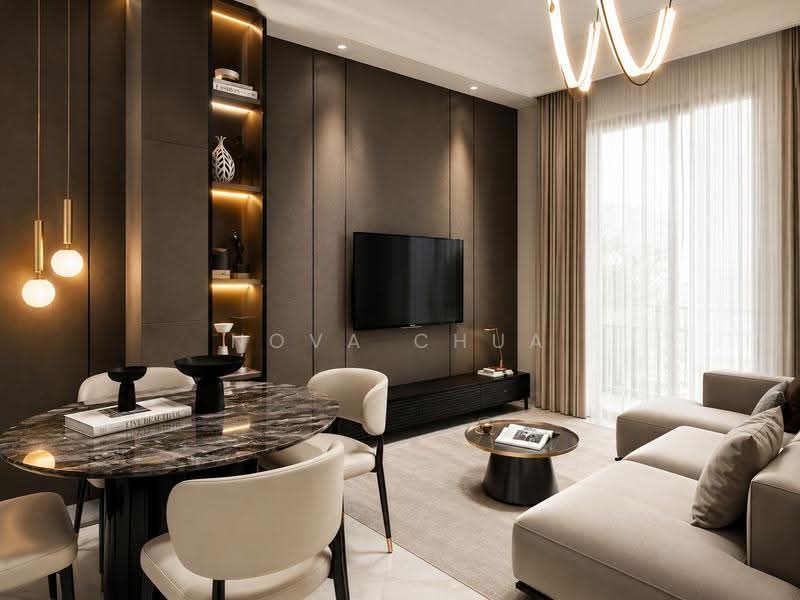 Service Residence for Sale at Residensi 38 Bangsar - Nova Chua - Living Room - PropertyGuru.com.my