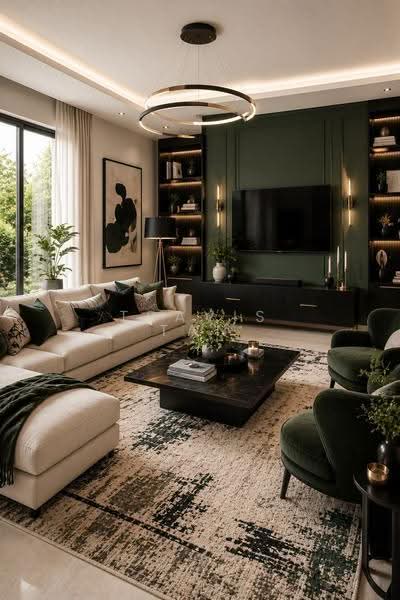 Service Residence for Sale at The Face Suites (Platinum Suites) - Travis Tan - Living Room - PropertyGuru.com.my