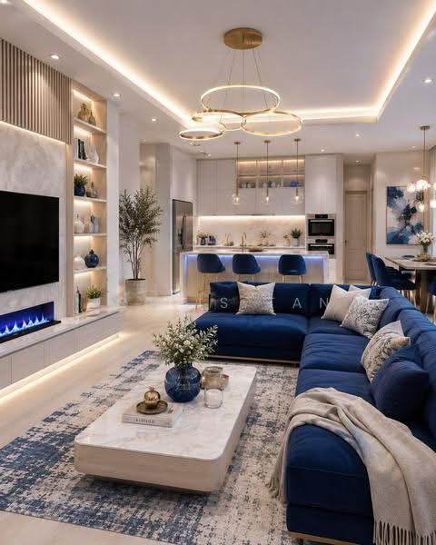 Service Residence for Sale at The Face Suites (Platinum Suites) - Travis Tan - Living Room - PropertyGuru.com.my