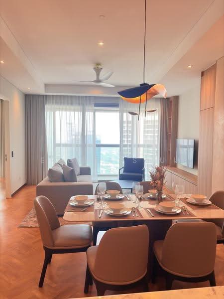 Service Residence for Rent at Southpoint Residences - Eugene Shui Fei Leong - Living Room - PropertyGuru.com.my