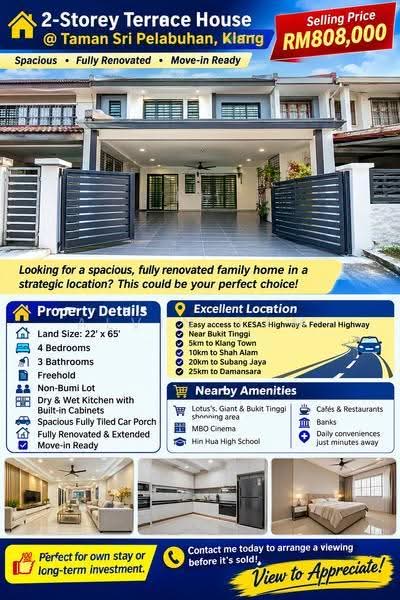 2-storey Terraced House for Sale in Taman Sri Pelabuhan (Klang) - Alvin Tam - Living Room - PropertyGuru.com.my