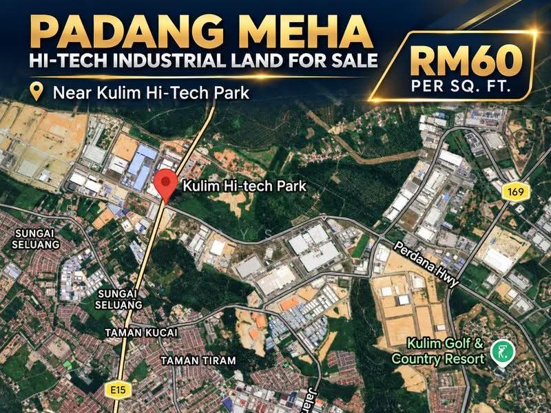 Tanah Perindustrian untuk Dijual di Bandar Putra Kulim (Kulim) - Crystal Tee - Exterior - PropertyGuru.com.my