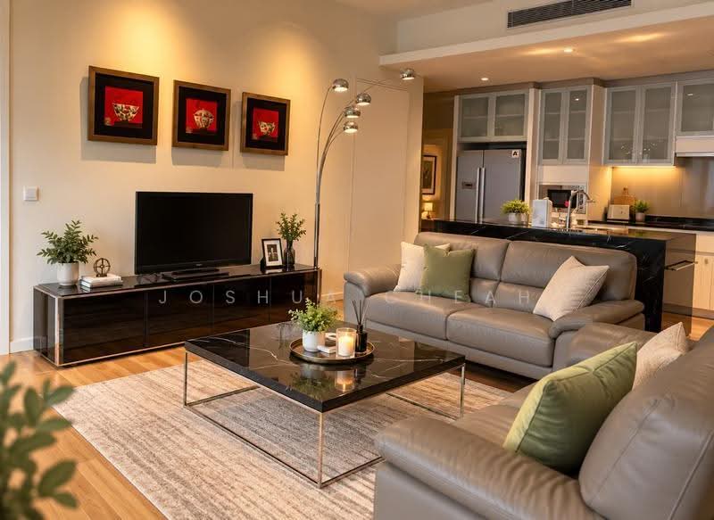 Service Residence for Sale at St Mary Residences - Joshua Cheah - Living Room - PropertyGuru.com.my