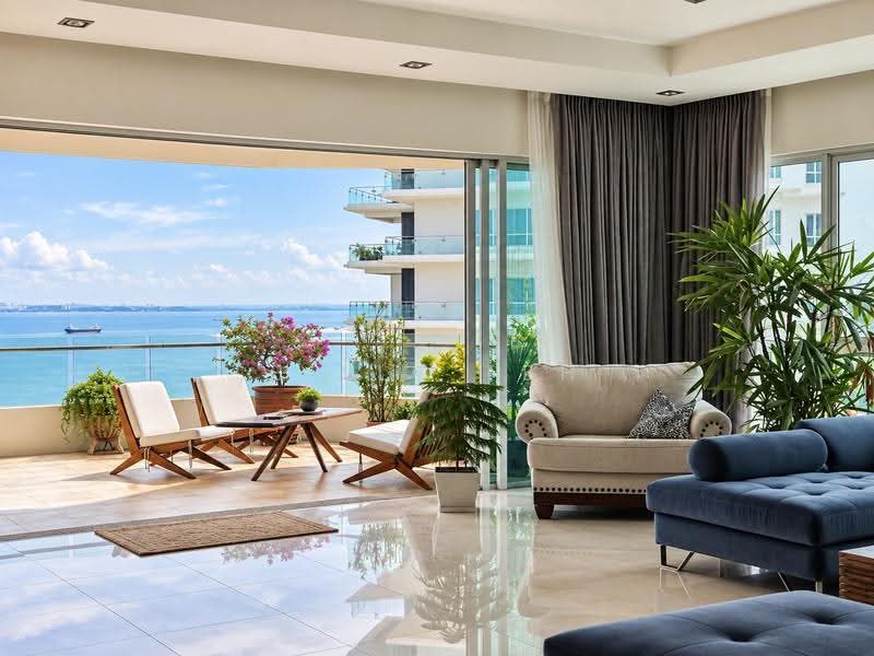 Kondominium untuk Dijual di The Cove Condominium - Billy Teh - Living Room - PropertyGuru.com.my
