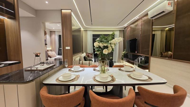 Kediaman Servis untuk Dijual di Sunway Velocity 3 - KF Kuan - Dining Room - PropertyGuru.com.my