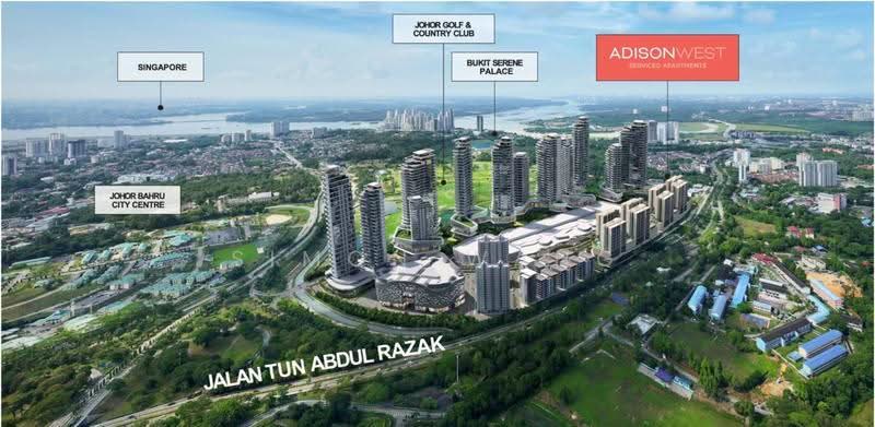 Pangsapuri untuk Dijual di Adison Serviced Apartments @ W City Larkinton Johor Bahru - Simon Wang - Exterior - PropertyGuru.com.my