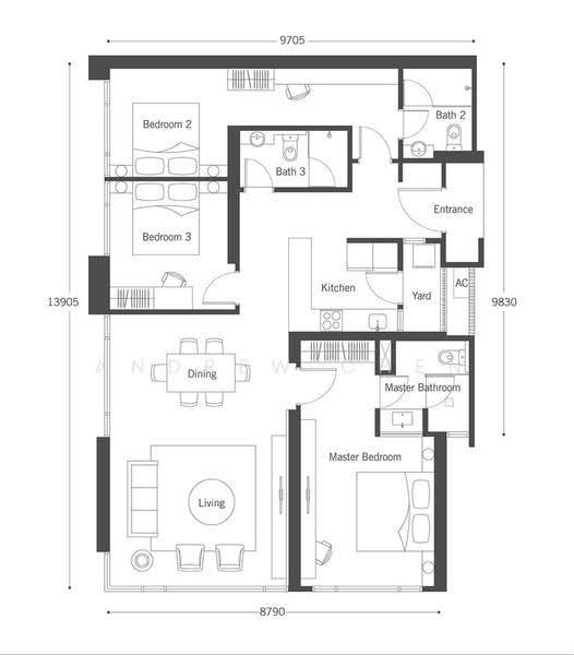 Service Residence for Rent at Tropicana Gardens - Andrew Chen - PropertyGuru.com.my