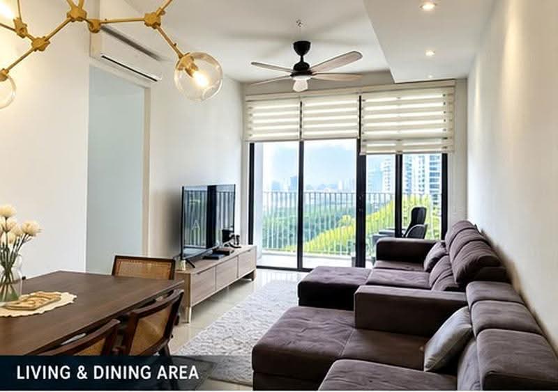Service Residence for Rent at Lexa Residence @ The Quartz WM - Alex Ho - Living Room - PropertyGuru.com.my