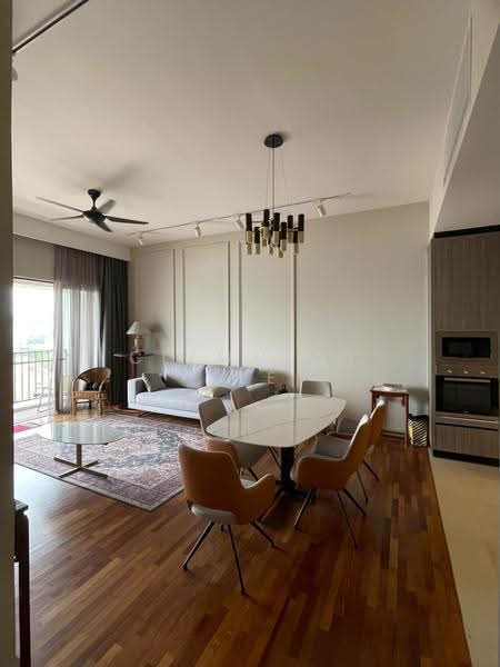Service Residence for Rent at Straits Residences - Clemment Lee - Living Room - PropertyGuru.com.my