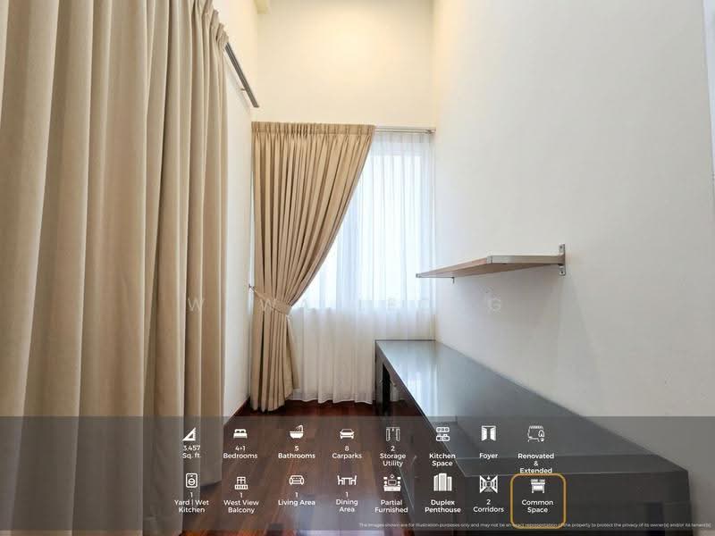 Kediaman Servis untuk Dijual di Perdana View Boutique - Wawa Leong - Balcony - PropertyGuru.com.my