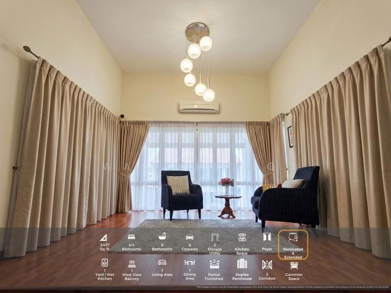 Kediaman Servis untuk Dijual di Perdana View Boutique - Wawa Leong - Living Room - PropertyGuru.com.my
