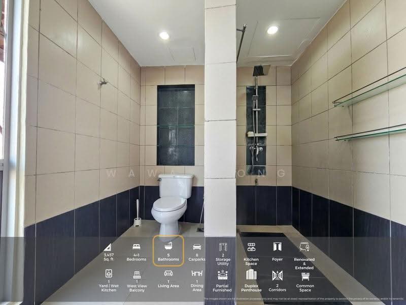 Kediaman Servis untuk Dijual di Perdana View Boutique - Wawa Leong - Bathroom - PropertyGuru.com.my