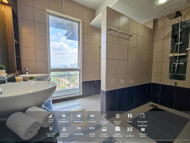 Kediaman Servis untuk Dijual di Perdana View Boutique - Wawa Leong - Bathroom - PropertyGuru.com.my