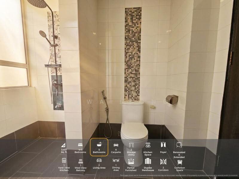 Kediaman Servis untuk Dijual di Perdana View Boutique - Wawa Leong - Bathroom - PropertyGuru.com.my