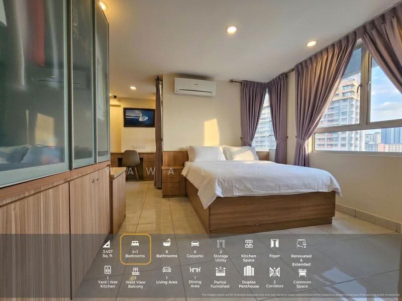 Kediaman Servis untuk Dijual di Perdana View Boutique - Wawa Leong - Bedroom - PropertyGuru.com.my