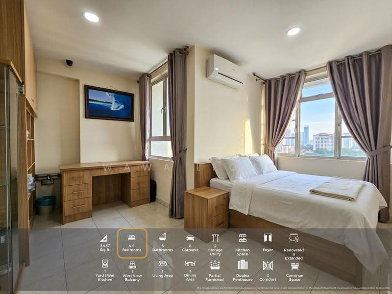 Kediaman Servis untuk Dijual di Perdana View Boutique - Wawa Leong - Bedroom - PropertyGuru.com.my