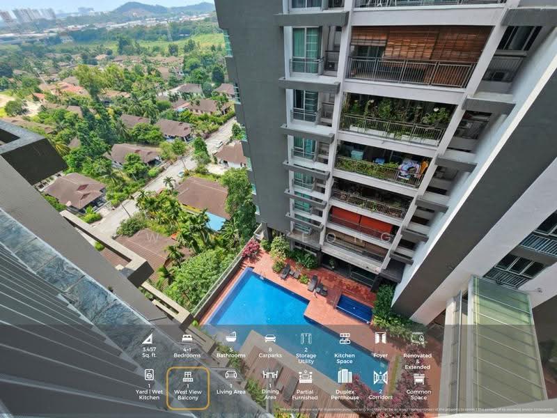 Kediaman Servis untuk Dijual di Perdana View Boutique - Wawa Leong - Balcony - PropertyGuru.com.my