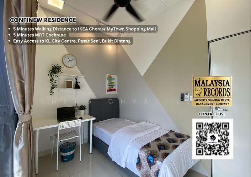 Kediaman Servis untuk Disewa di Continew - Sheng Chyan Lee - Bedroom - PropertyGuru.com.my