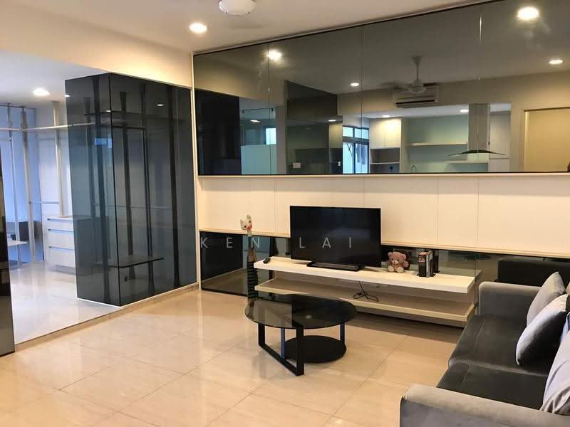 Kediaman Servis untuk Dijual di Eve Suite / NZX Square - Ken Lai - Living Room - PropertyGuru.com.my