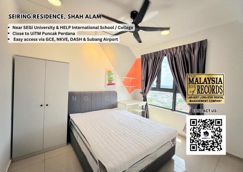 Kediaman Servis untuk Disewa di Seiring Residensi - Sheng Chyan Lee - Bedroom - PropertyGuru.com.my