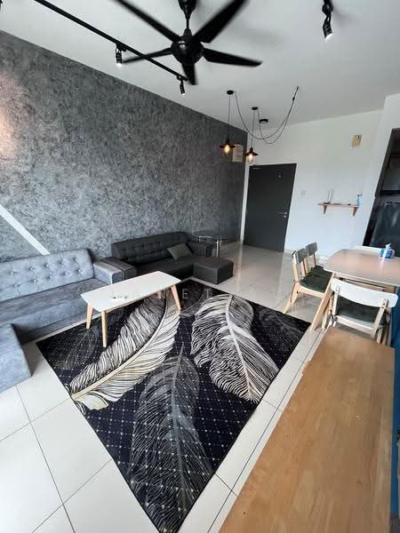 Service Residence for Rent at Greenz (Residensi Flora) @ One South - Janet Au - Living Room - PropertyGuru.com.my